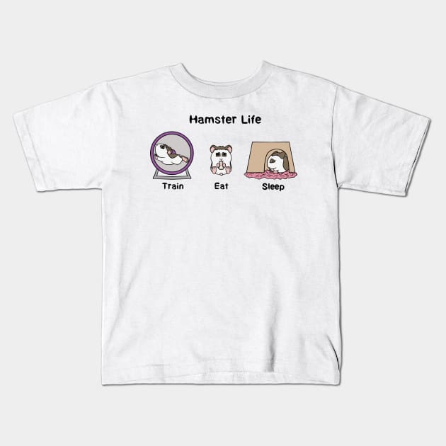 Hamster Life Kids T-Shirt by Firestorm Fox